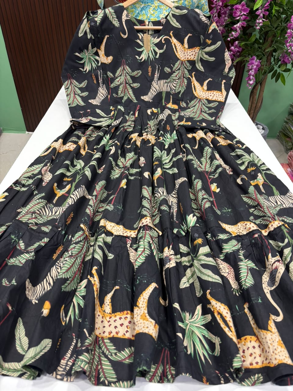 SS8382 Kalamkari Printed Cotton Maxi