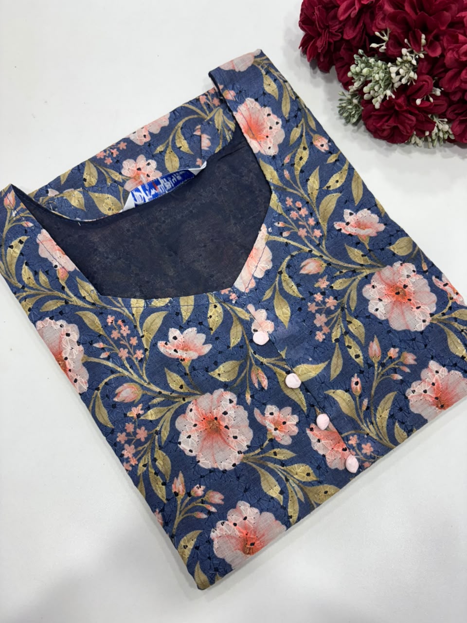 SS8384 Premium Hakoba Cotton Kurti