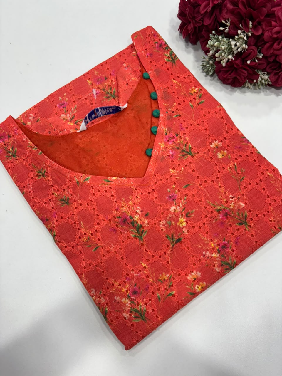SS8398 Premium Hakoba Cotton Kurti