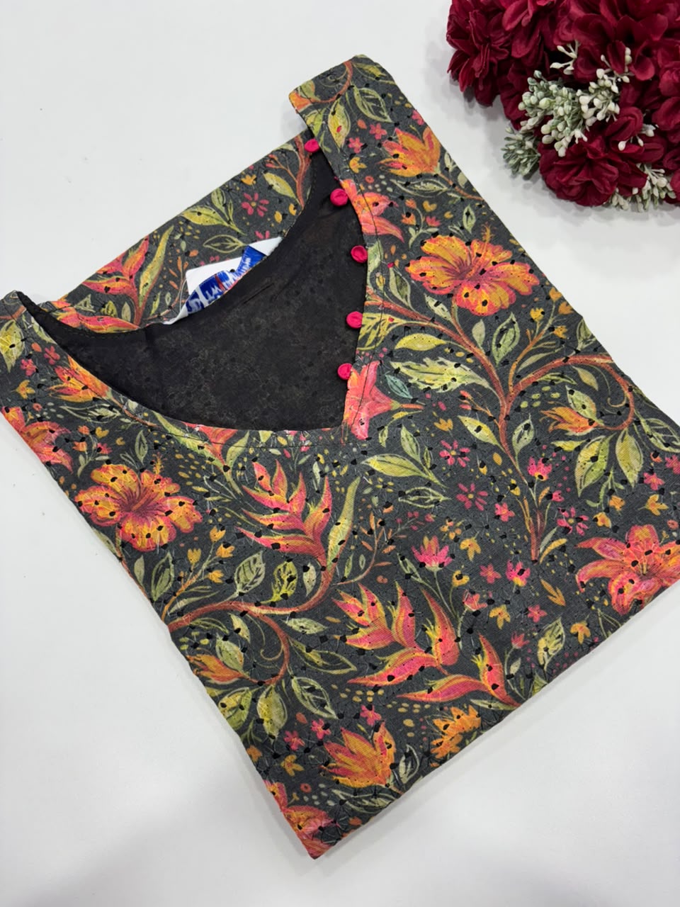SS8396 Premium Hakoba Cotton Kurti