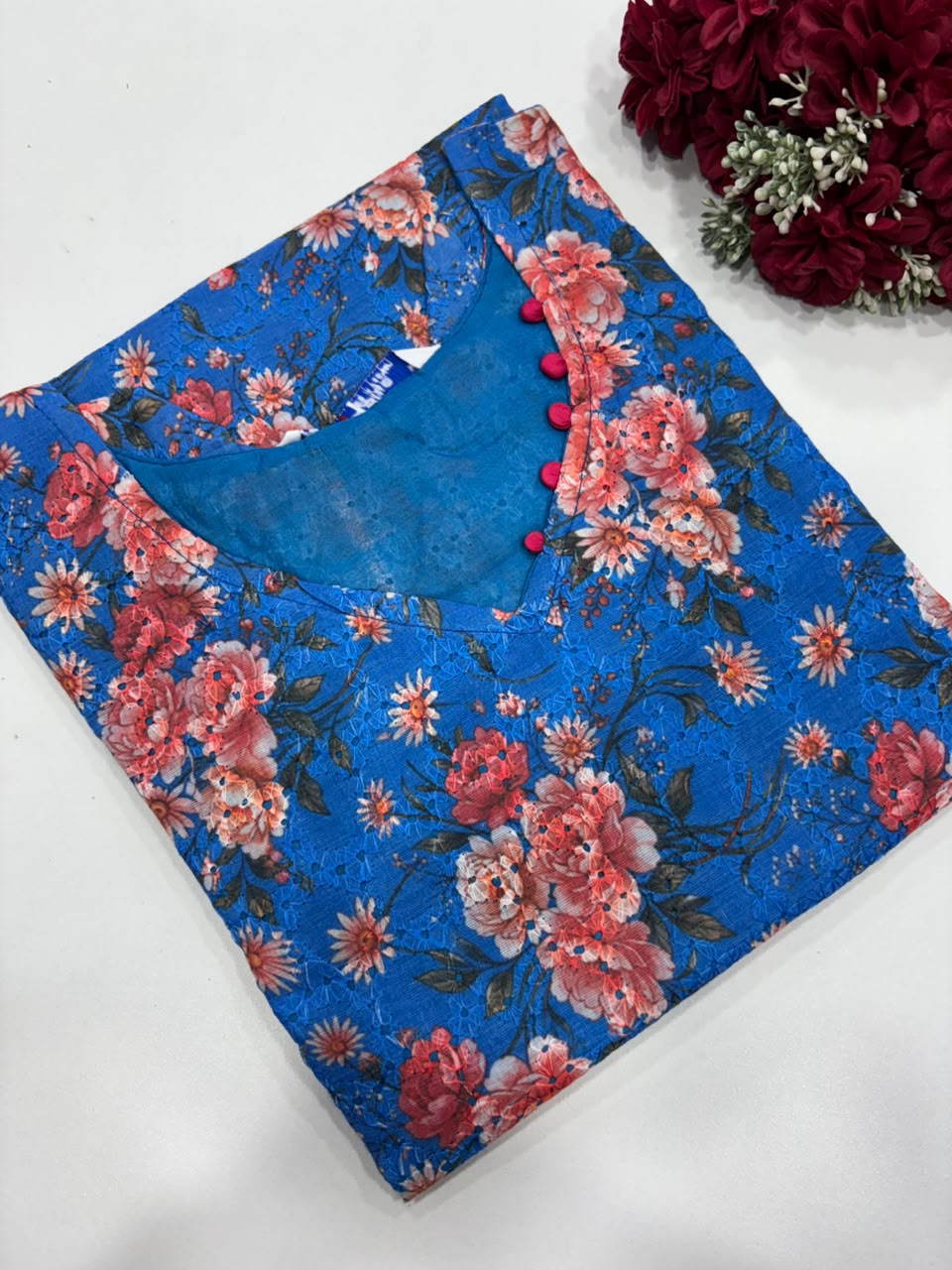 SS8388 Premium Hakoba Cotton Kurti