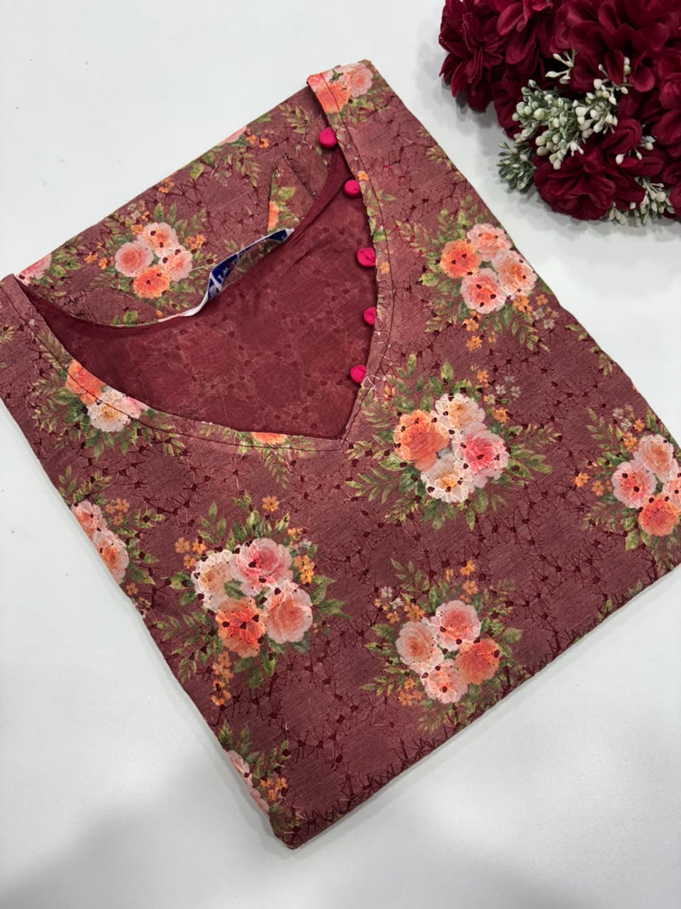 SS8389 Premium Hakoba Cotton Kurti