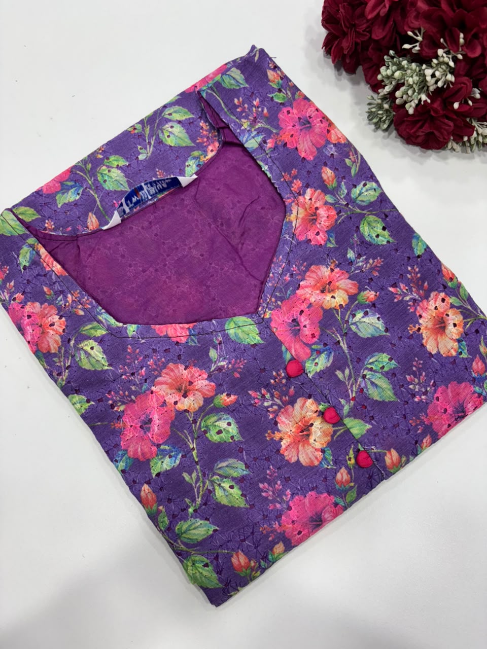 SS8390 Premium Hakoba Cotton Kurti