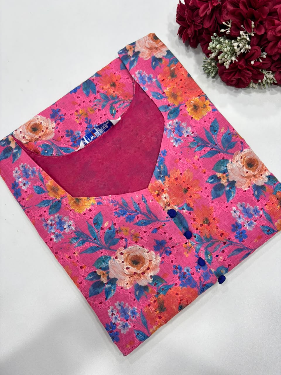 SS8392 Premium Hakoba Cotton Kurti