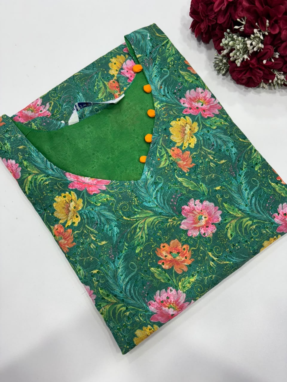 SS8394 Premium Hakoba Cotton Kurti