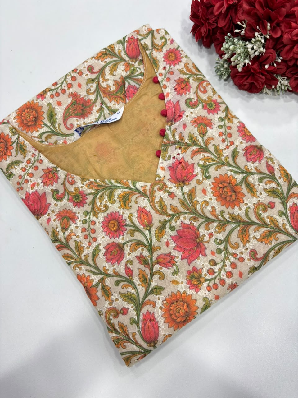 SS8395 Premium Hakoba Cotton Kurti