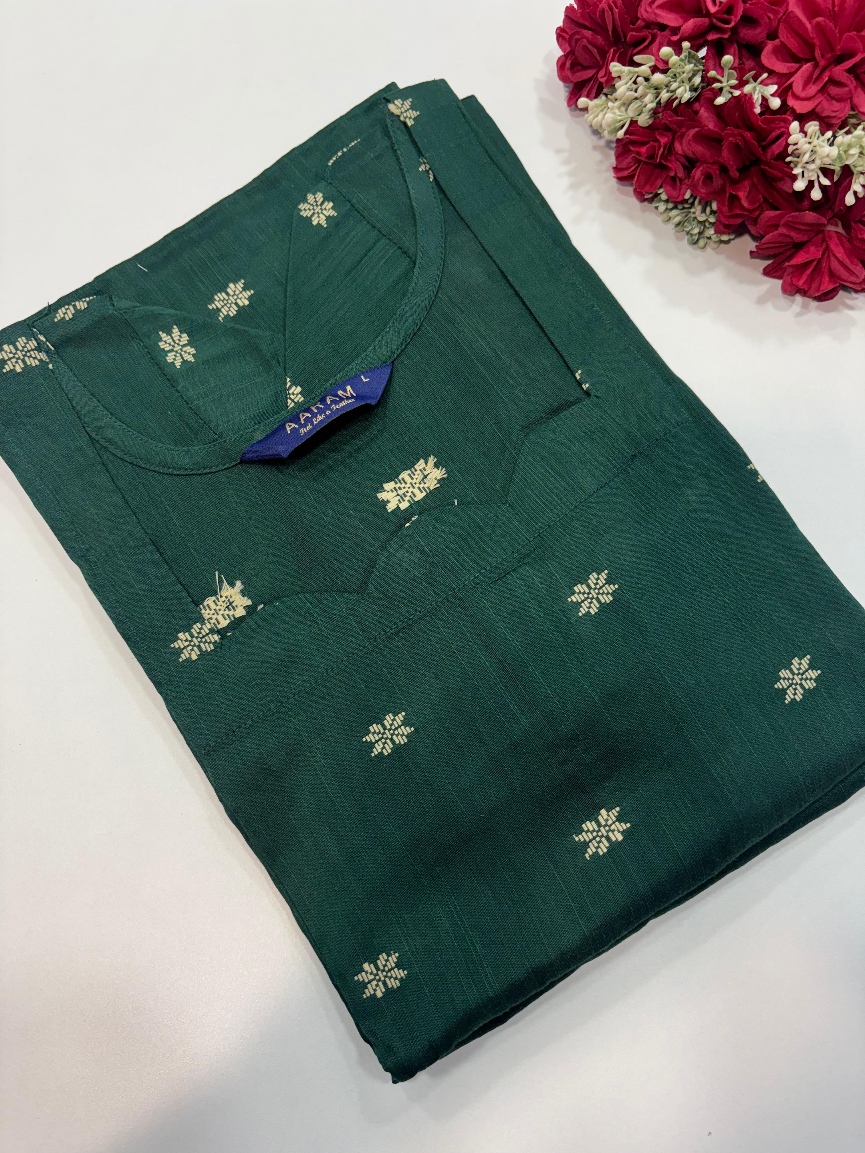 SS8469 Ethnic Raw Silk Kurti