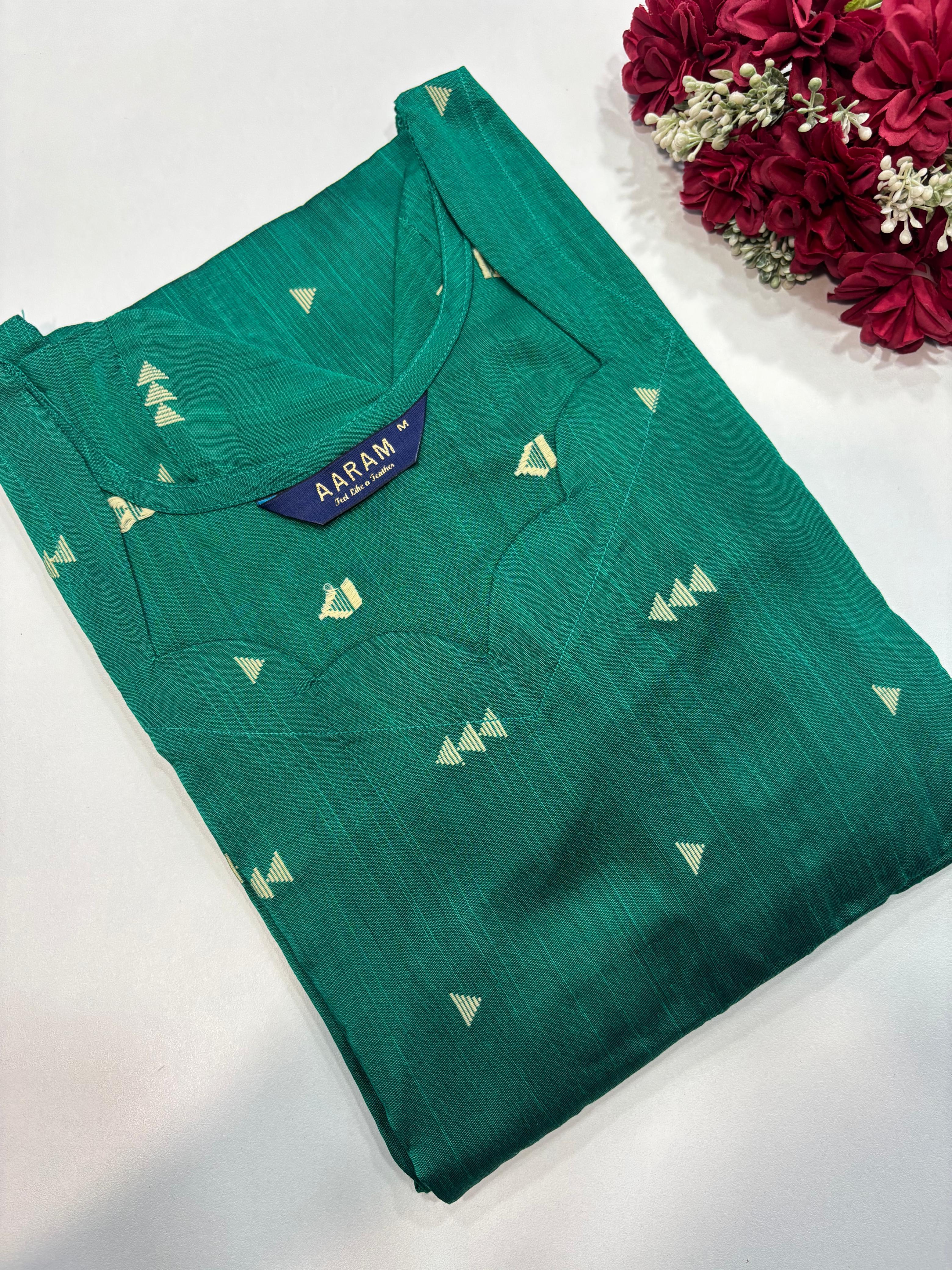 SS8481 Ethnic Raw Silk Kurti