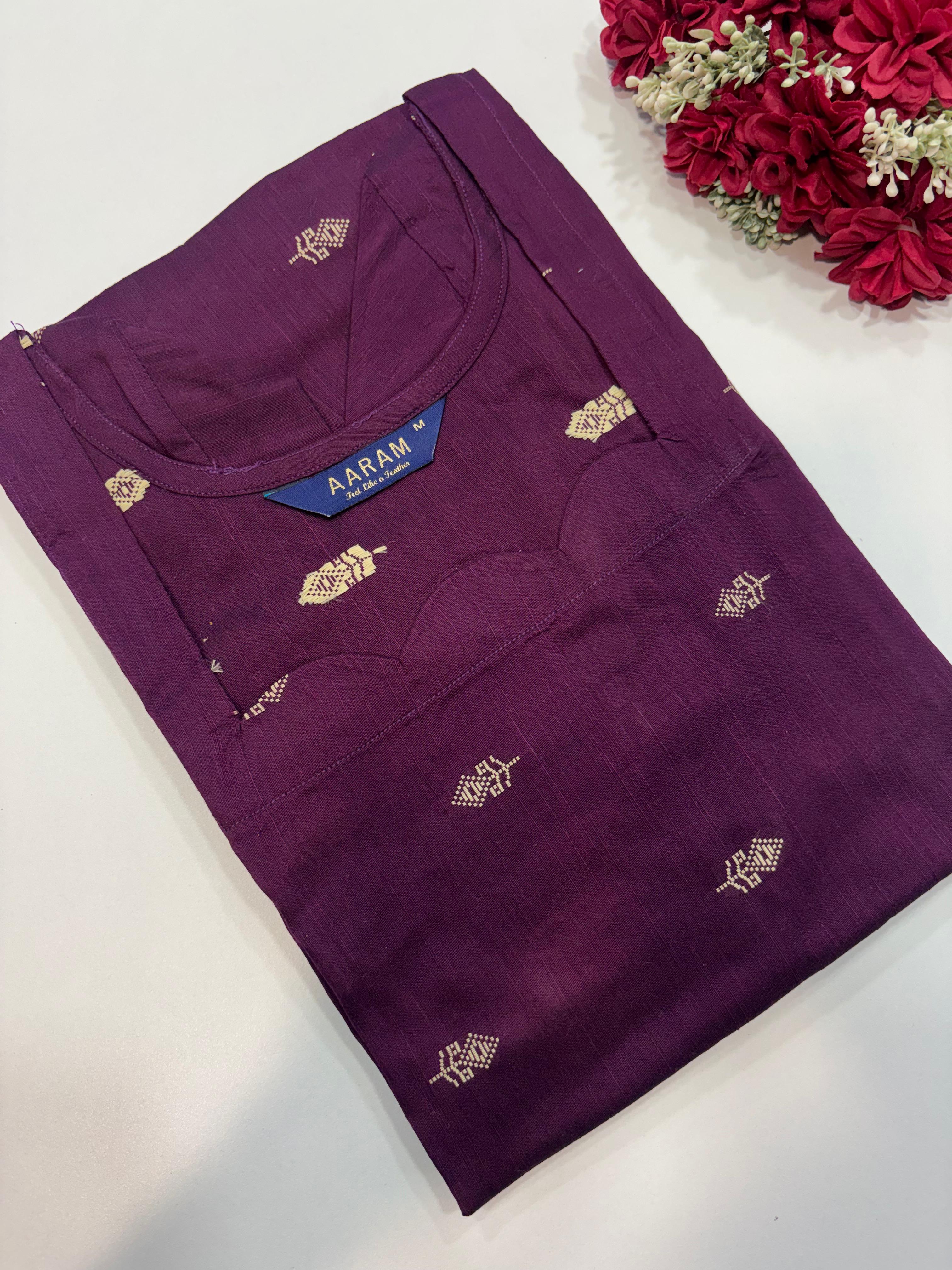 SS8483 Ethnic Raw Silk Kurti