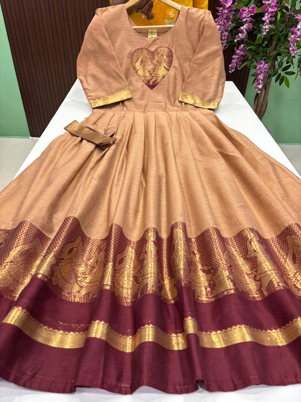 SS8516 Premium Silk Blend Anarkali Gown