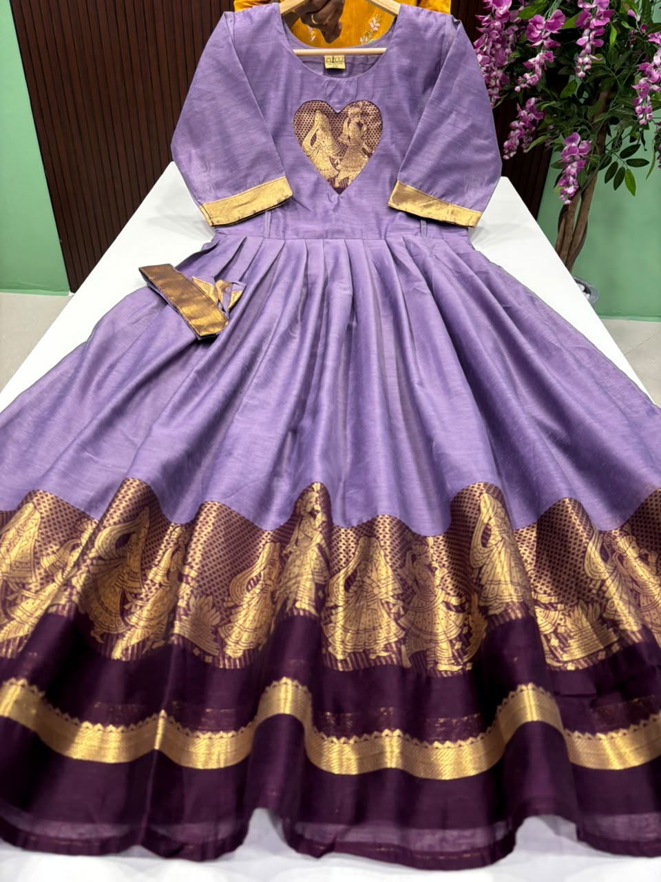 SS8515 Premium Silk Blend Anarkali Gown