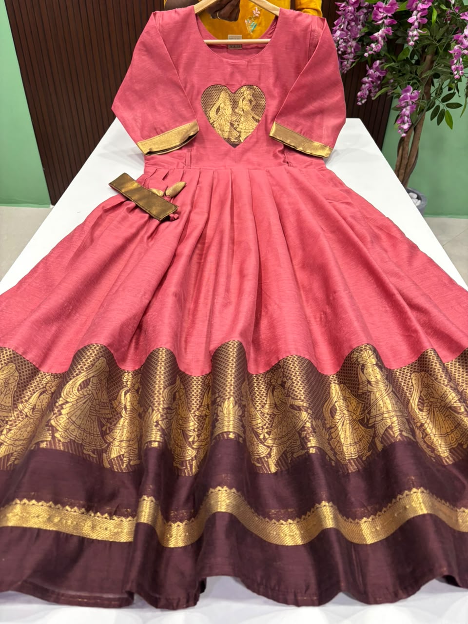 SS8514 Premium Silk Blend Anarkali Gown