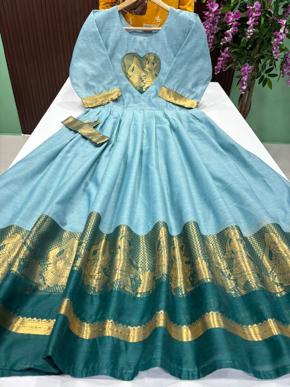SS8512 Premium Silk Blend Anarkali Gown