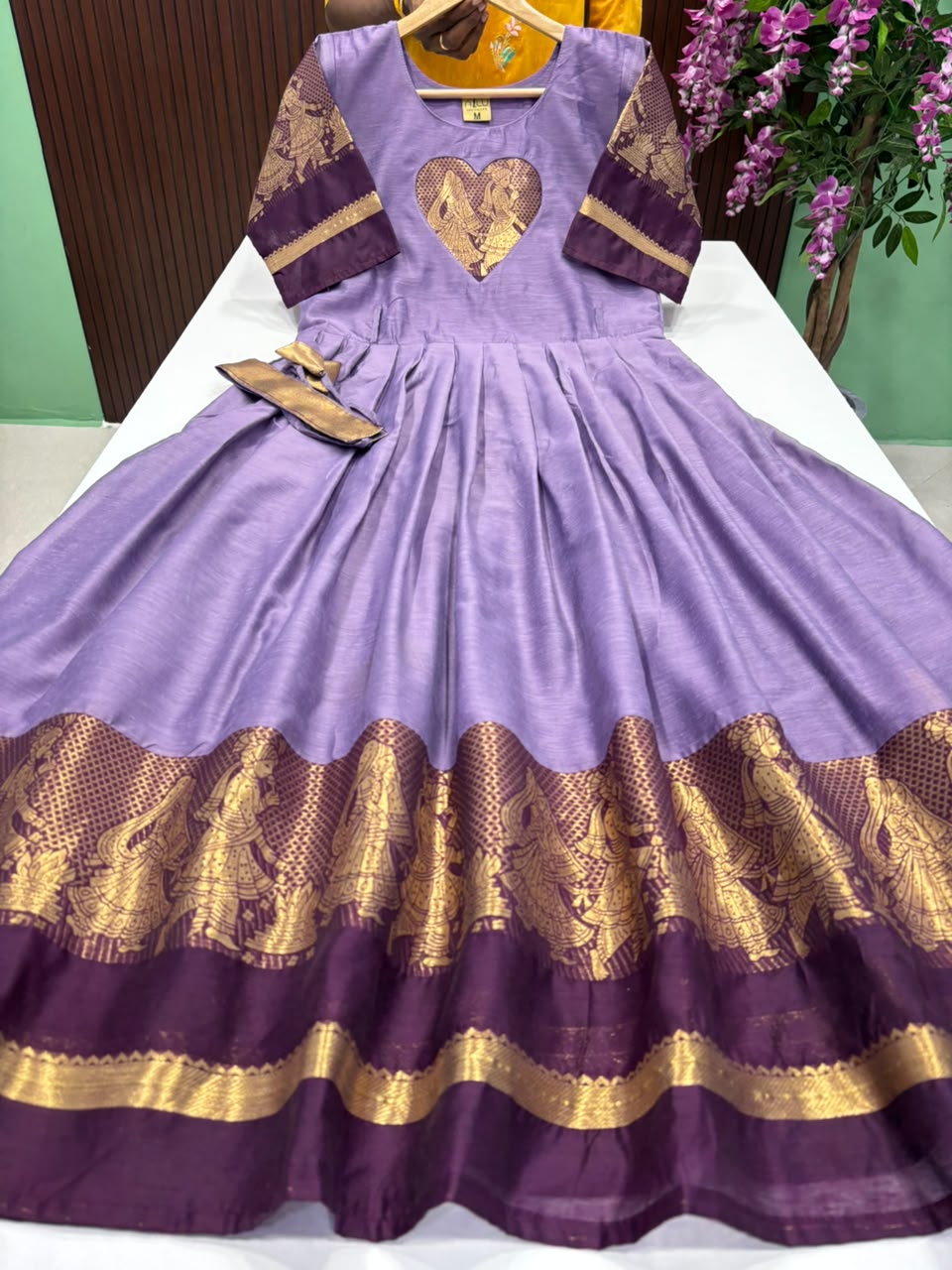 SS8519 Premium Silk Blend Anarkali Gown