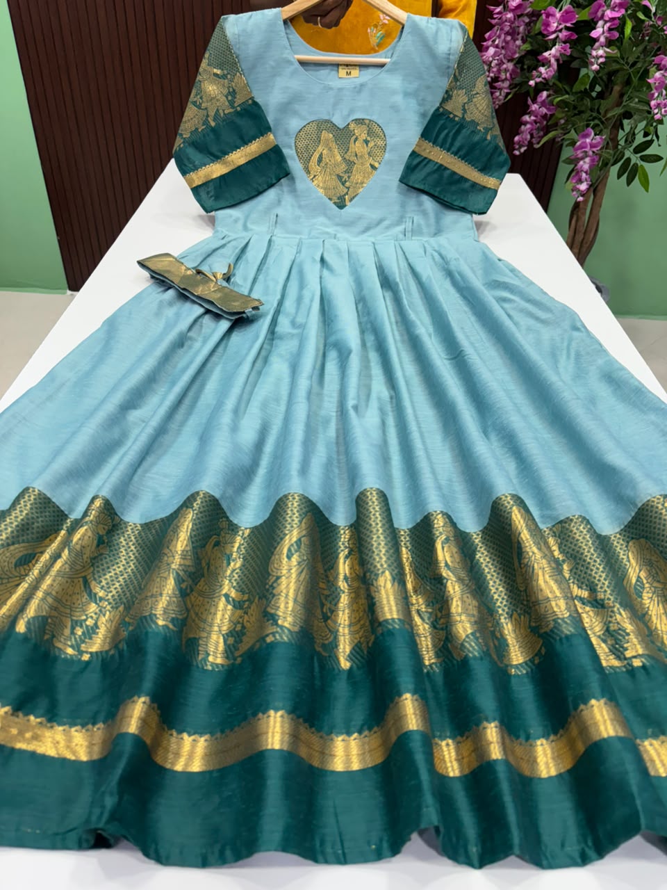 SS8523 Premium Silk Blend Anarkali Gown