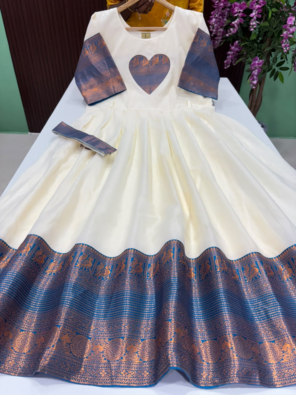 SS8522 Premium Silk Blend Anarkali Gown