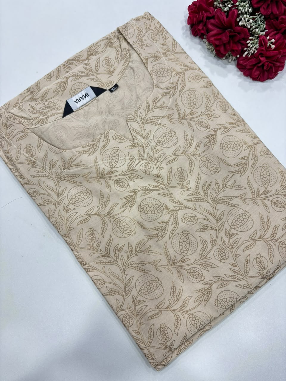SS8599 Roman Silk Side Open Kurti