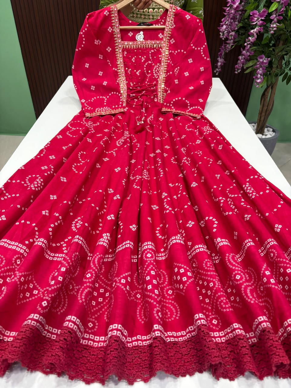 SS8625 Premium Cotton Flared Anarkali