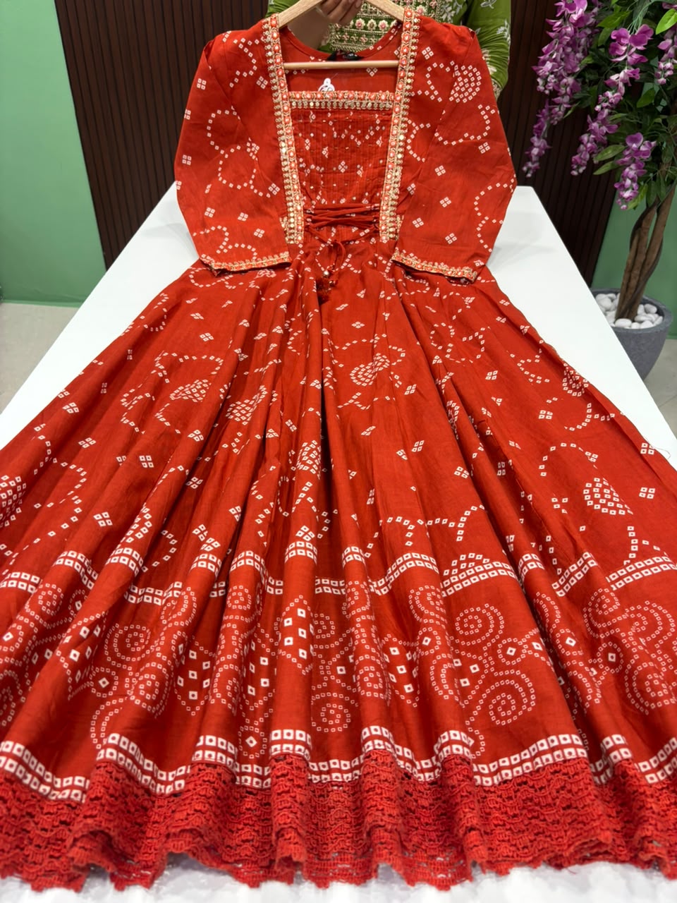SS8624 Premium Cotton Flared Anarkali