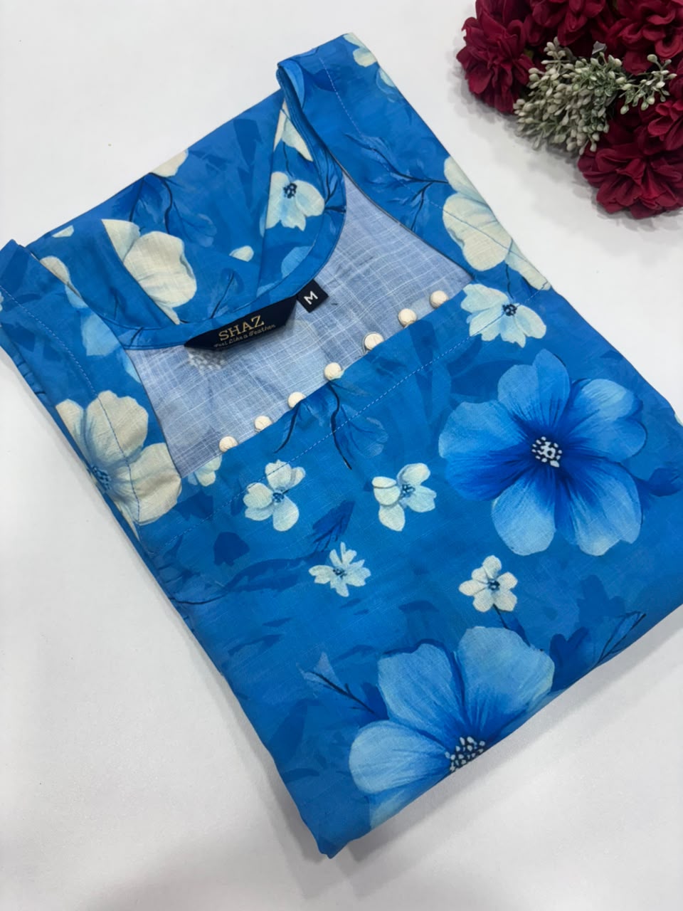 SS8667 Linen Cotton Digital Printed Kurti