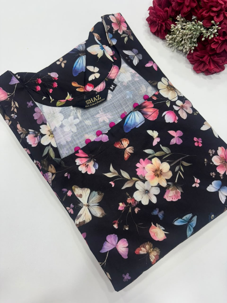 SS8669 Linen Cotton Digital Printed Kurti