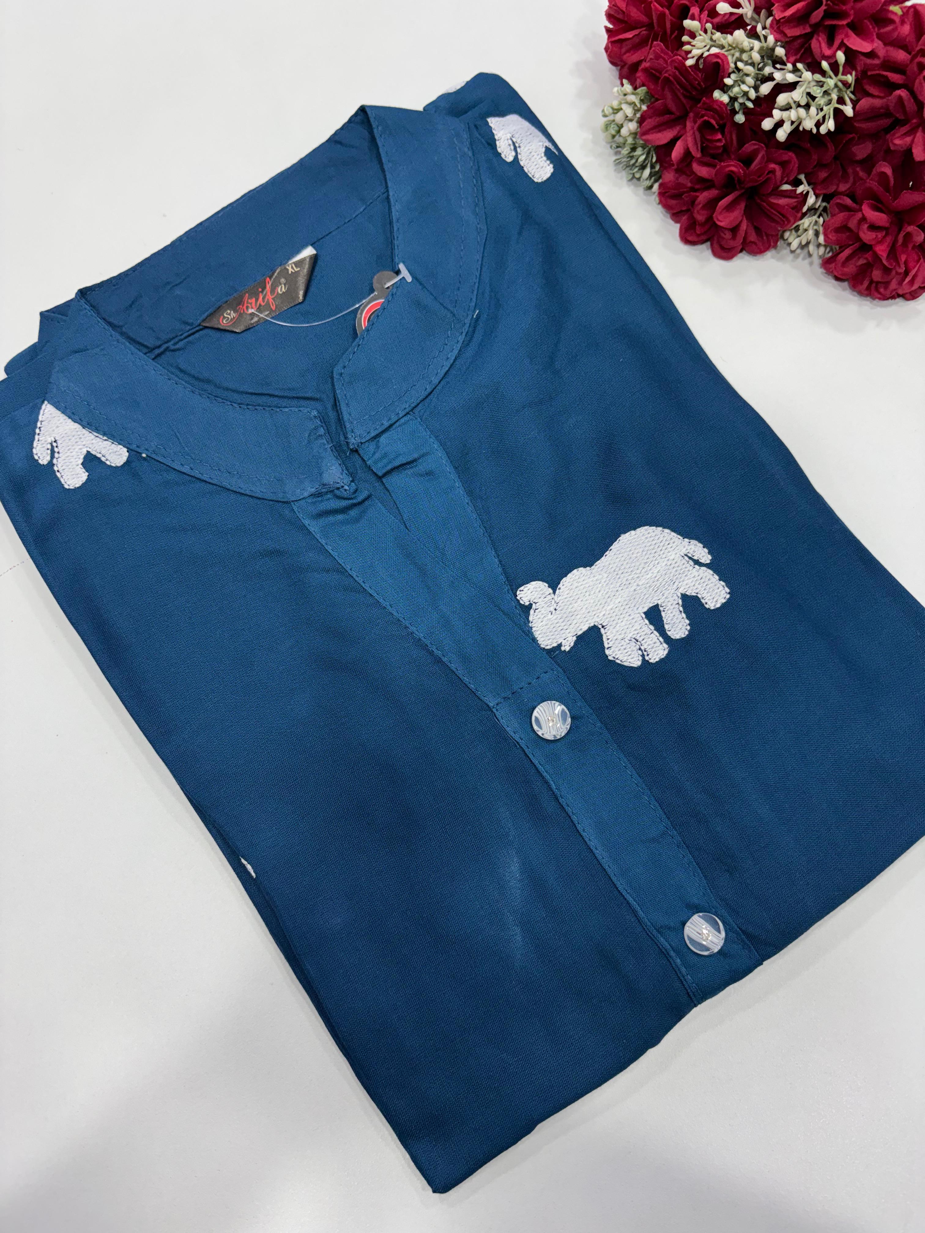 SS8713 Elegant Office Wear Rayon Kurti