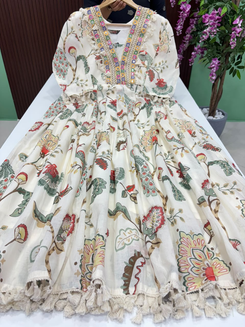 SS8692 Mul Cotton Flared Maxi