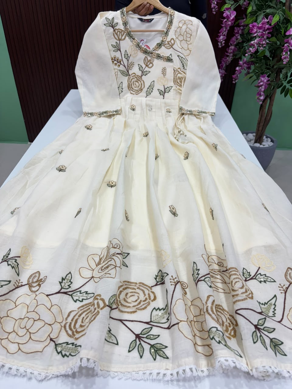 SS8694 Mul Cotton Embroidered Maxi