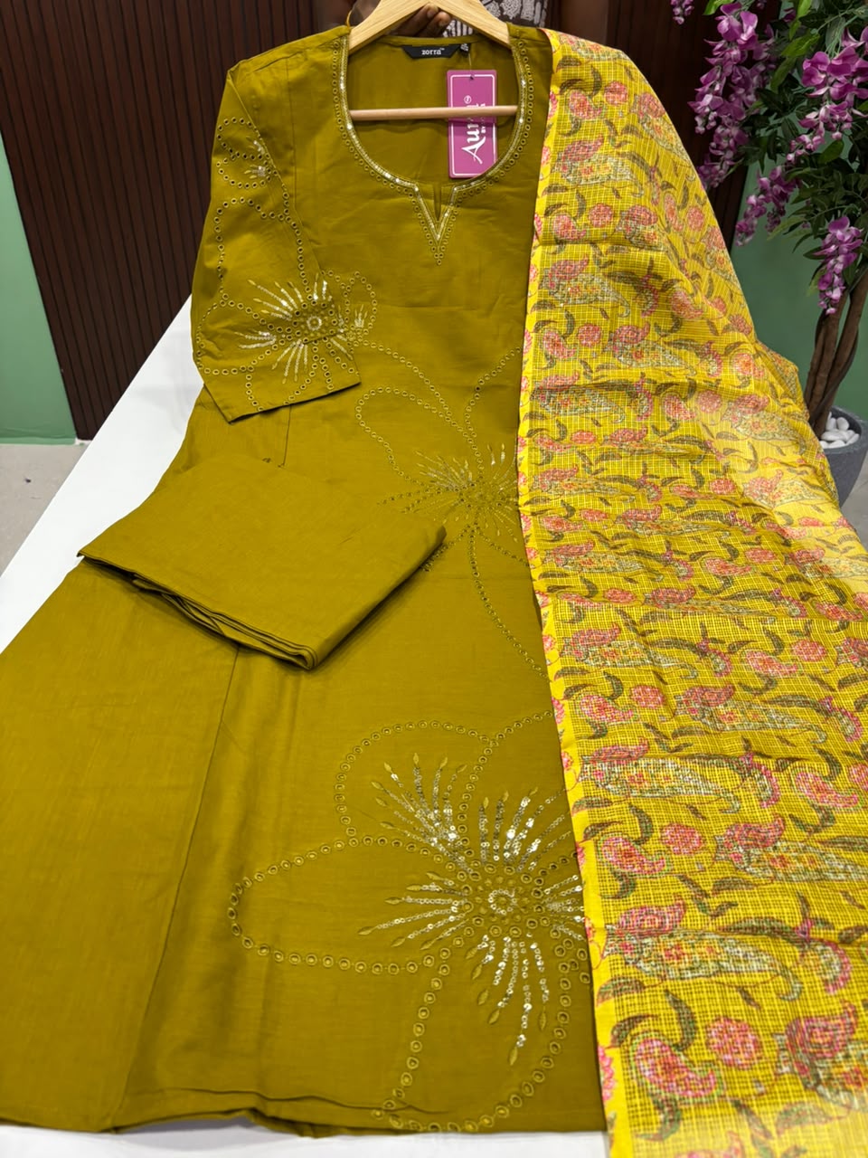 SS8780 Premium Cotton A line Anarkali Suit