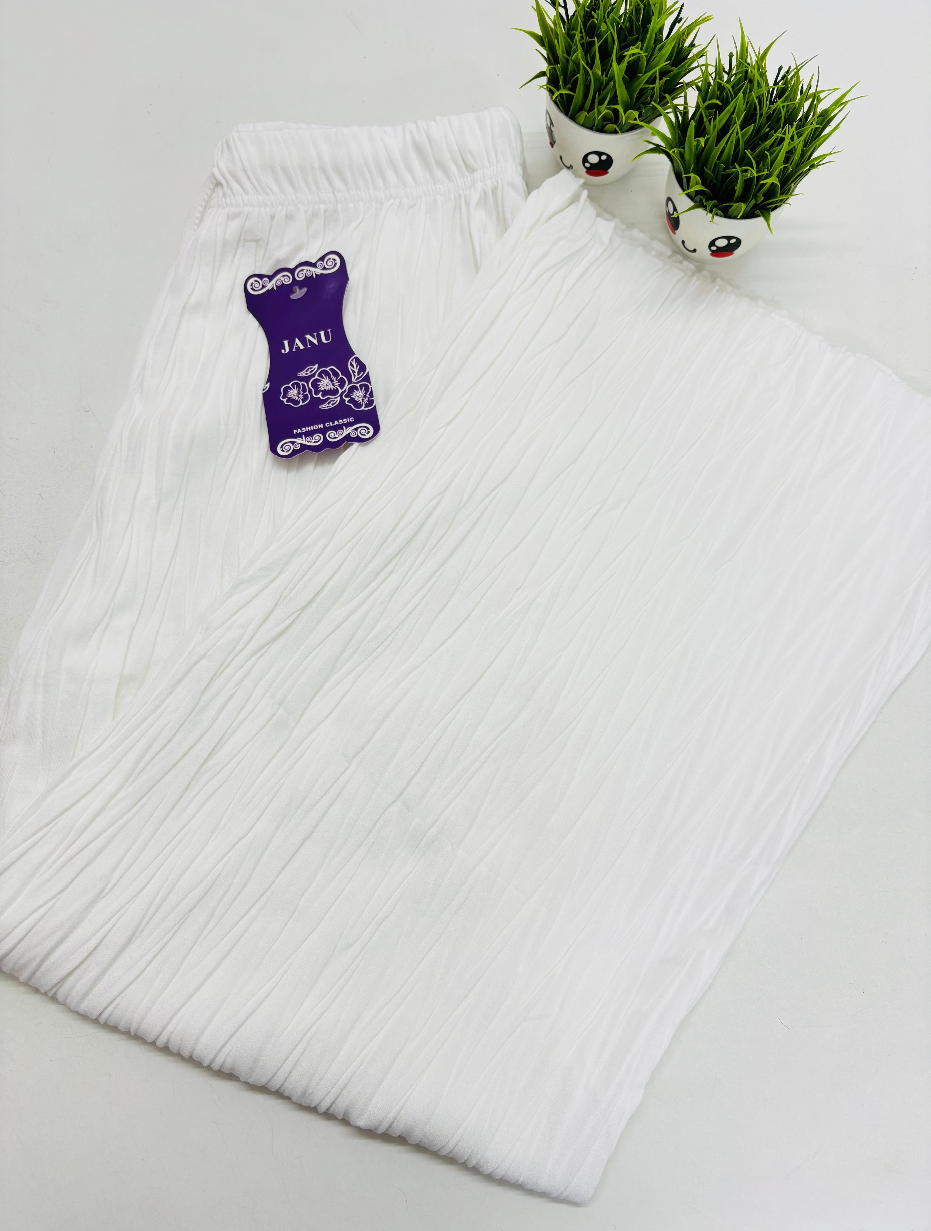 SS8835 Palazzo Pants - WHITE