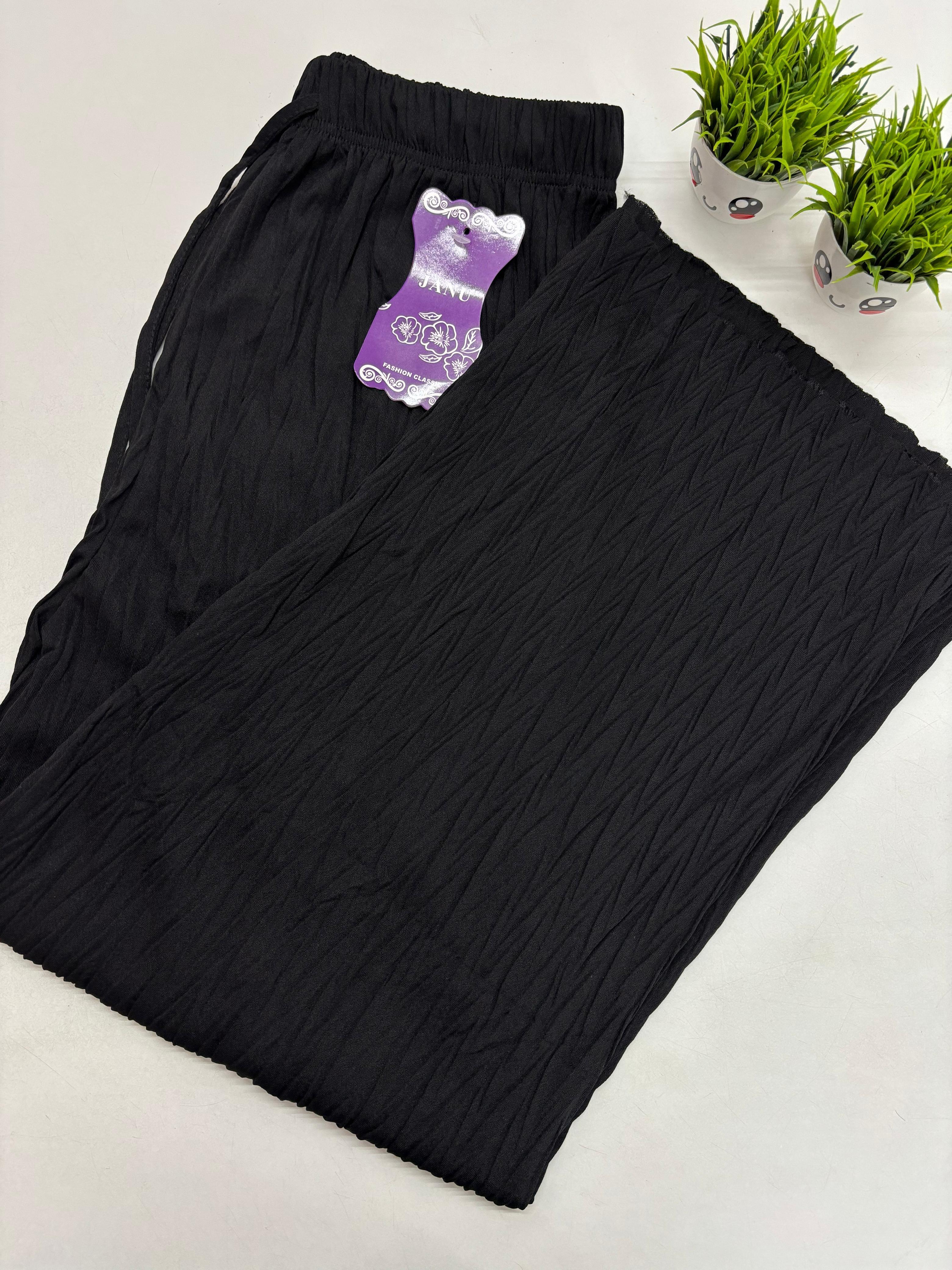 SS8836 Palazzo Pants - BLACK