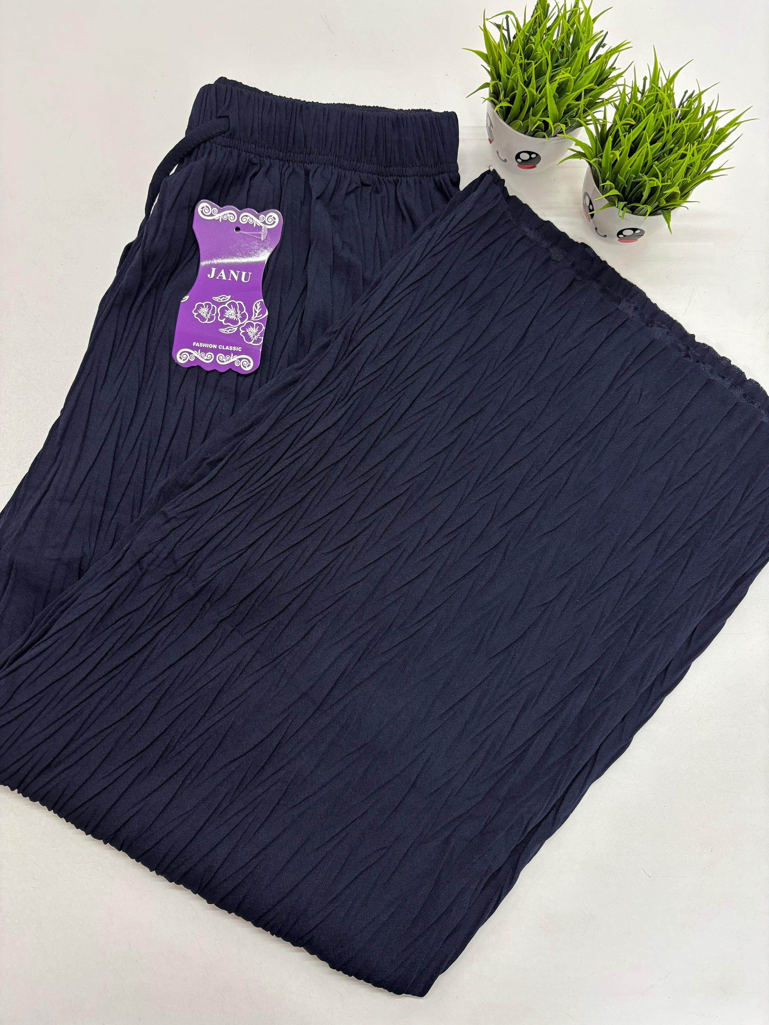 SS8838 Palazzo Pants - NAVY BLUE