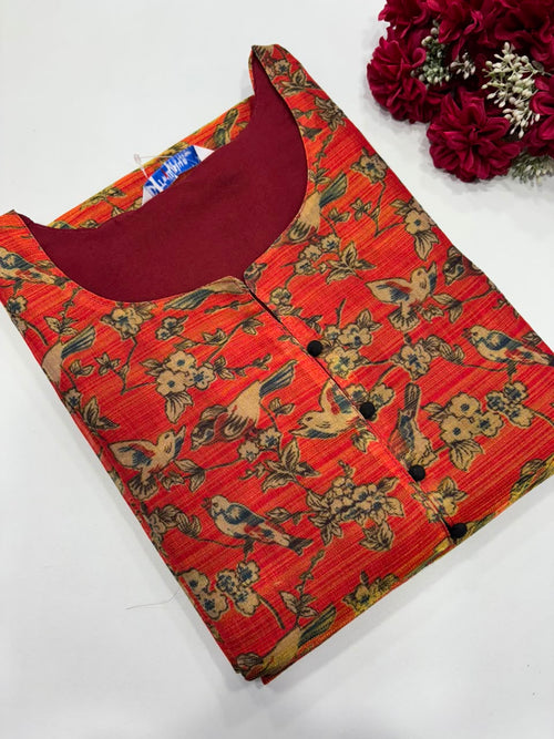 SS8883 Premium Tissue Silk Kurti