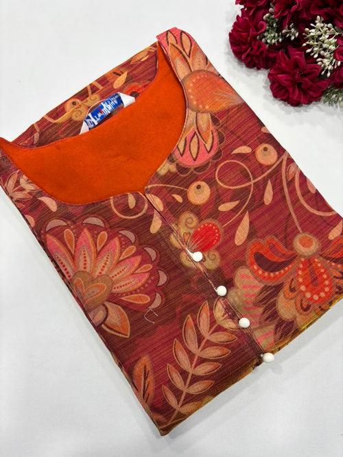 SS8886 Premium Tissue Silk Kurti