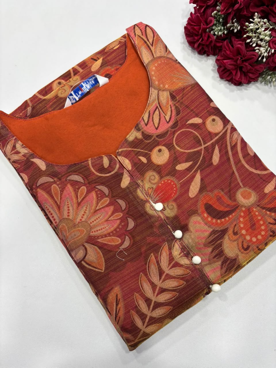 SS8886 Premium Tissue Silk Kurti