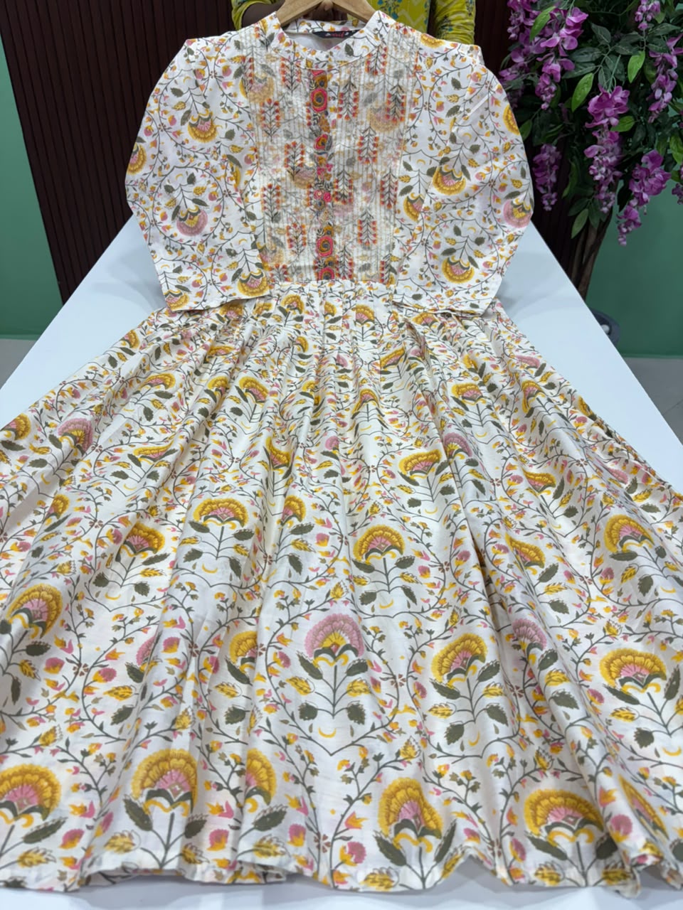 SS8917 Elegant Chanderi Frock