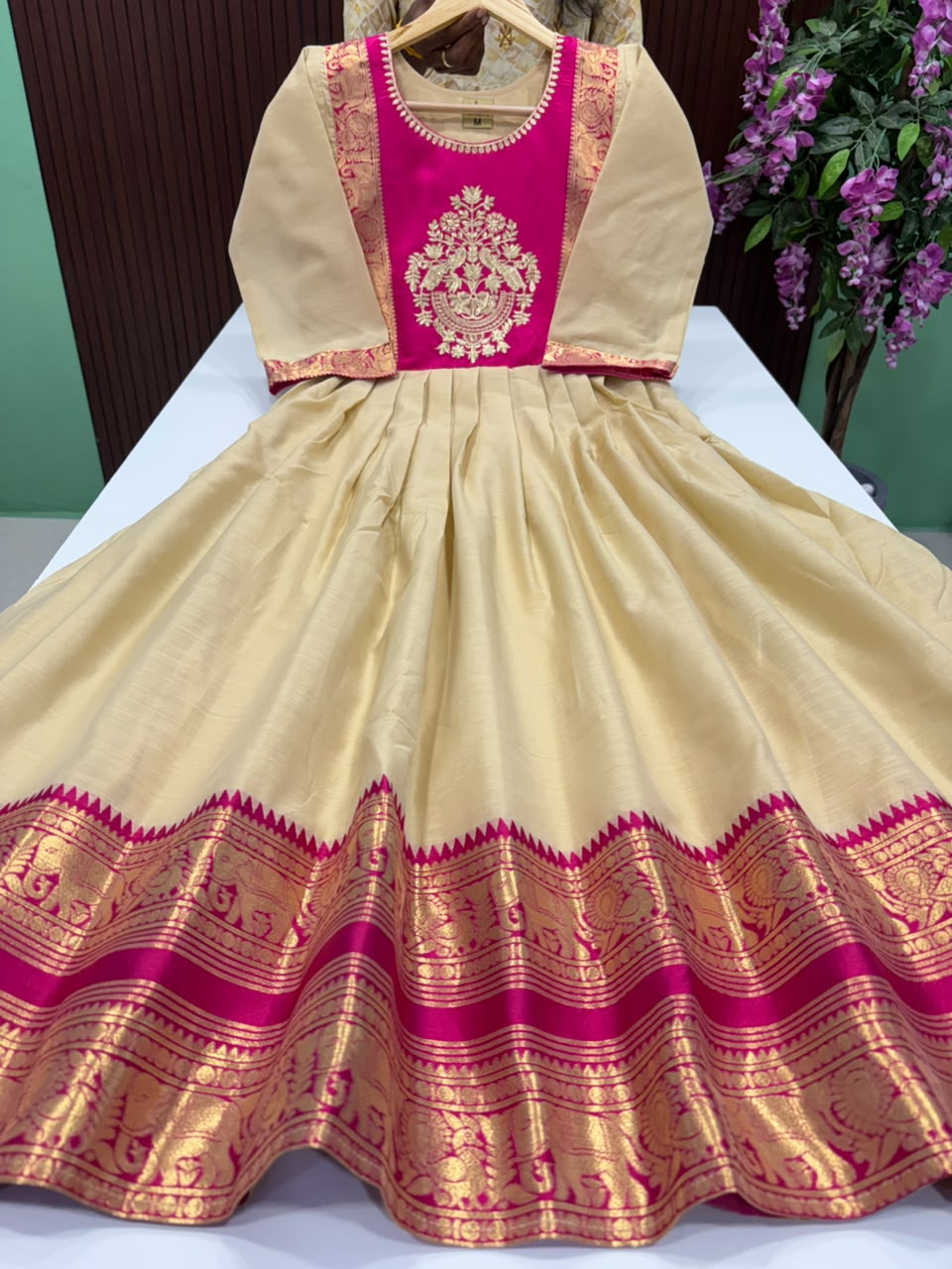 SS8921 Premium Silk Blend Anarkali Gown