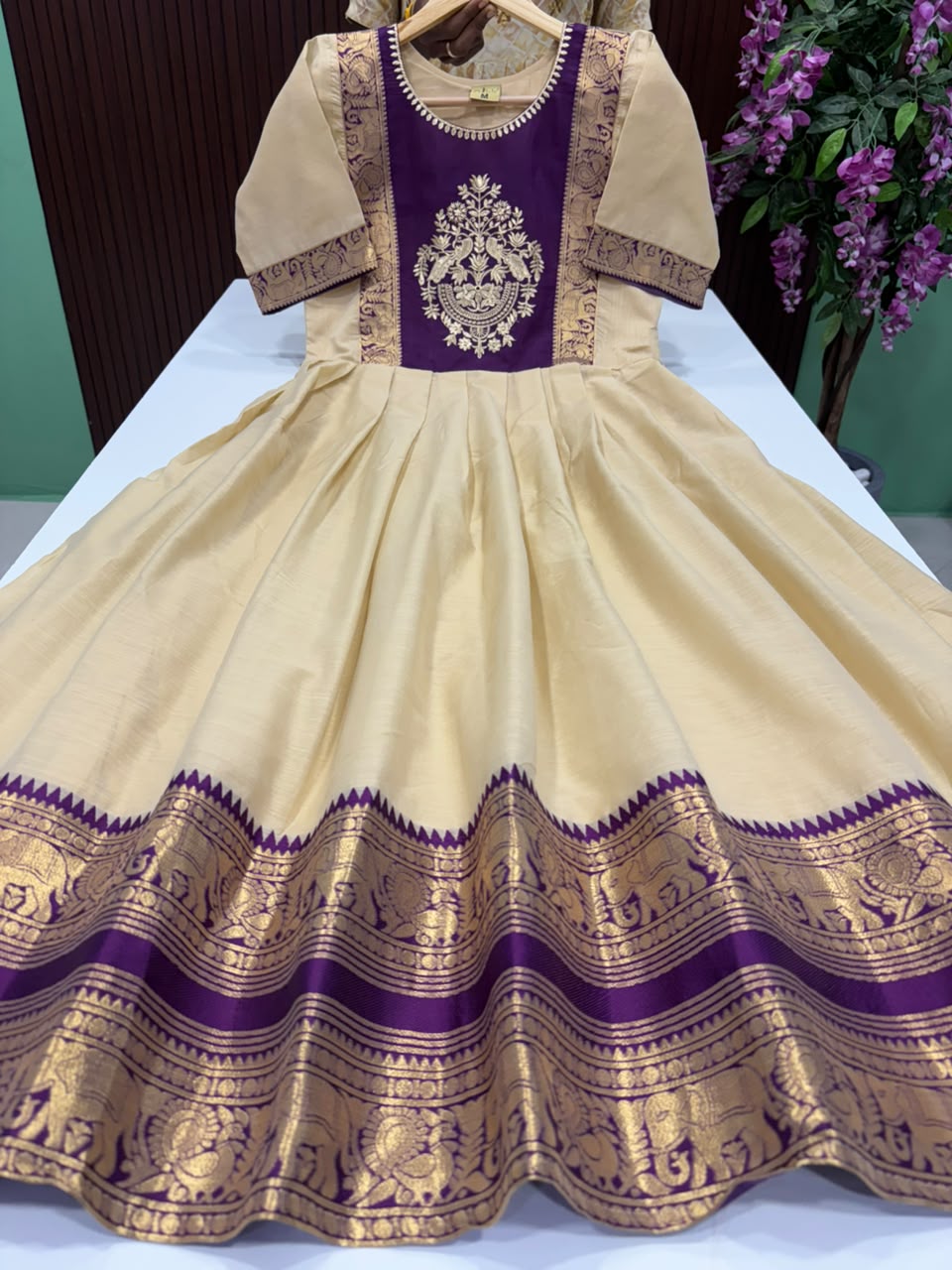 SS8919 Premium Silk Blend Anarkali Gown
