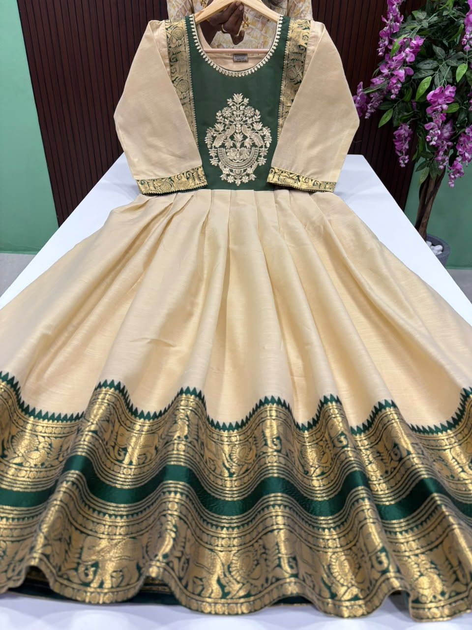 SS8918 Premium Silk Blend Anarkali Gown