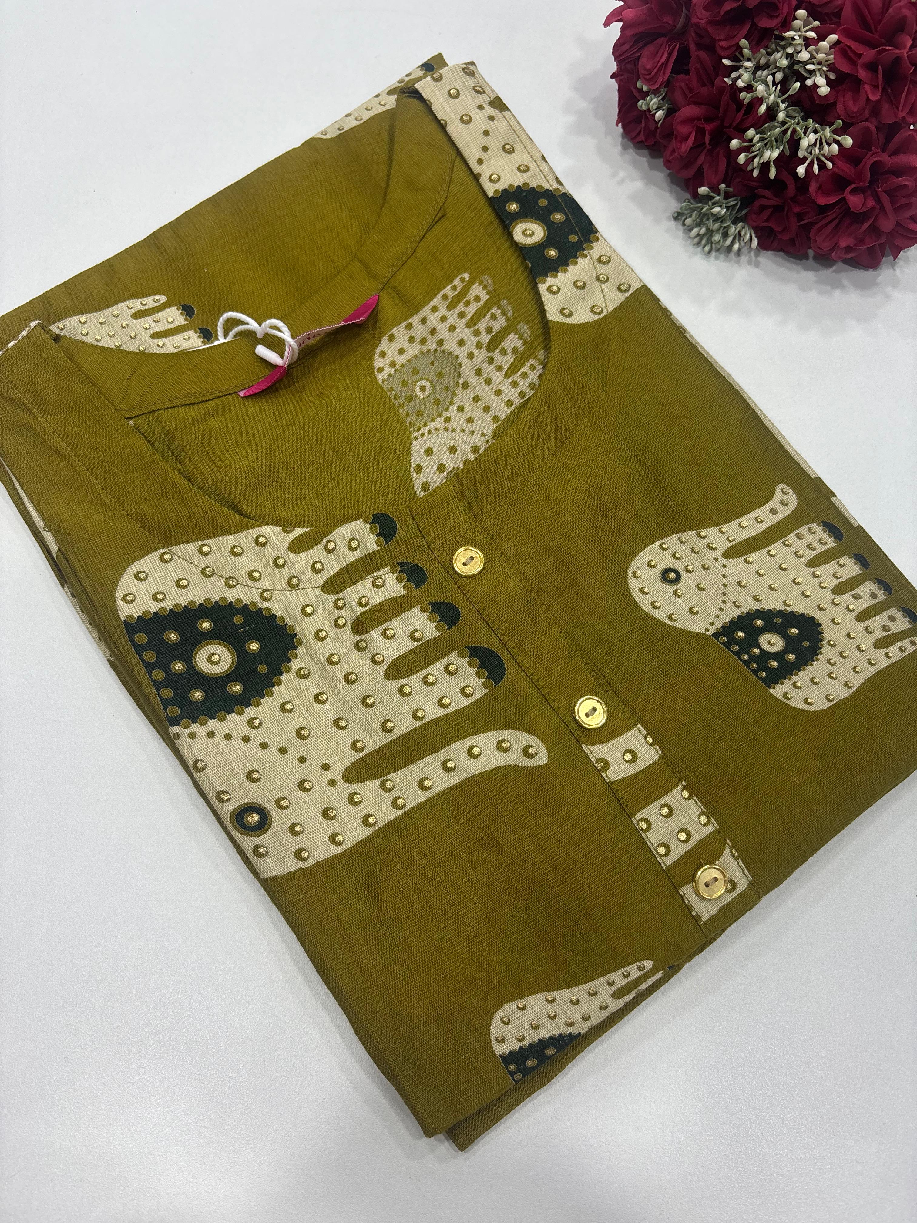 SS8923 Elegant Office Wear Vatican Silk Kurti