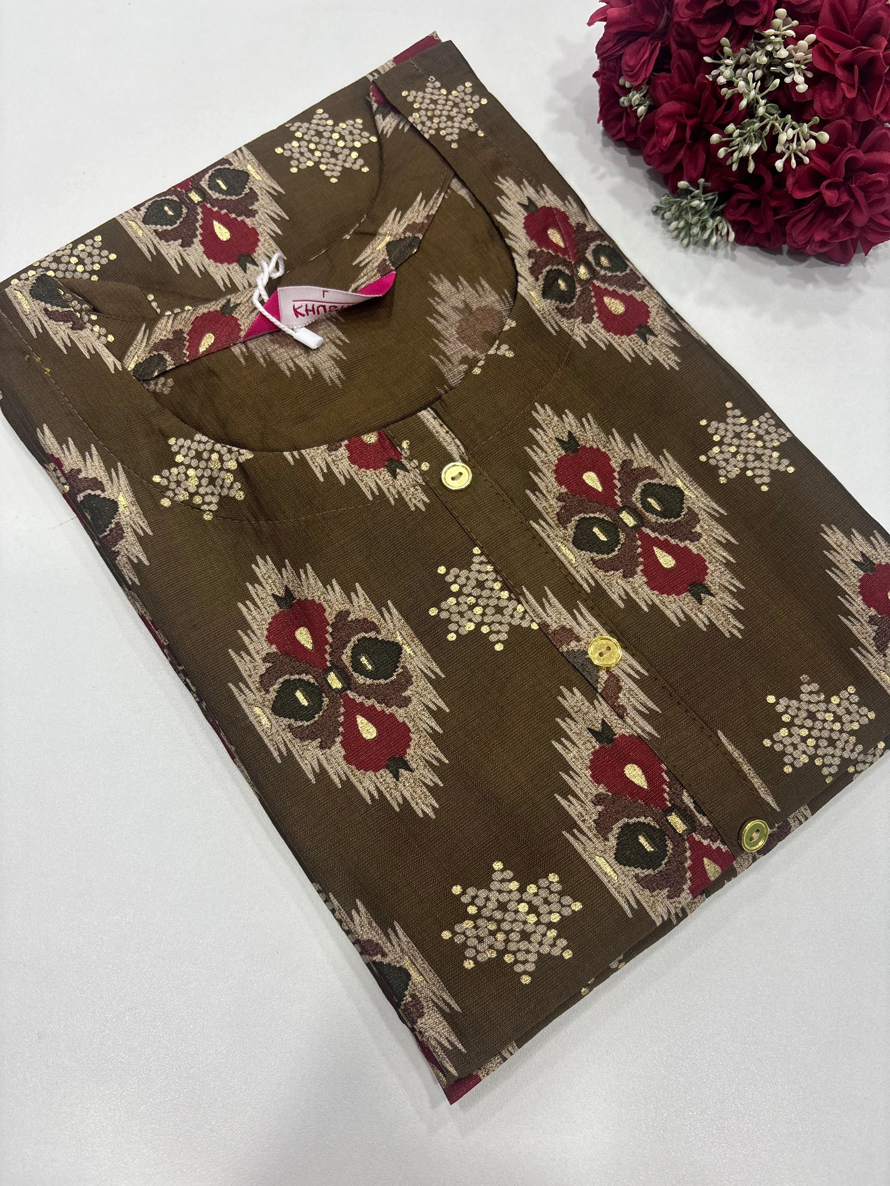 SS8927 Elegant Office Wear Vatican Silk Kurti