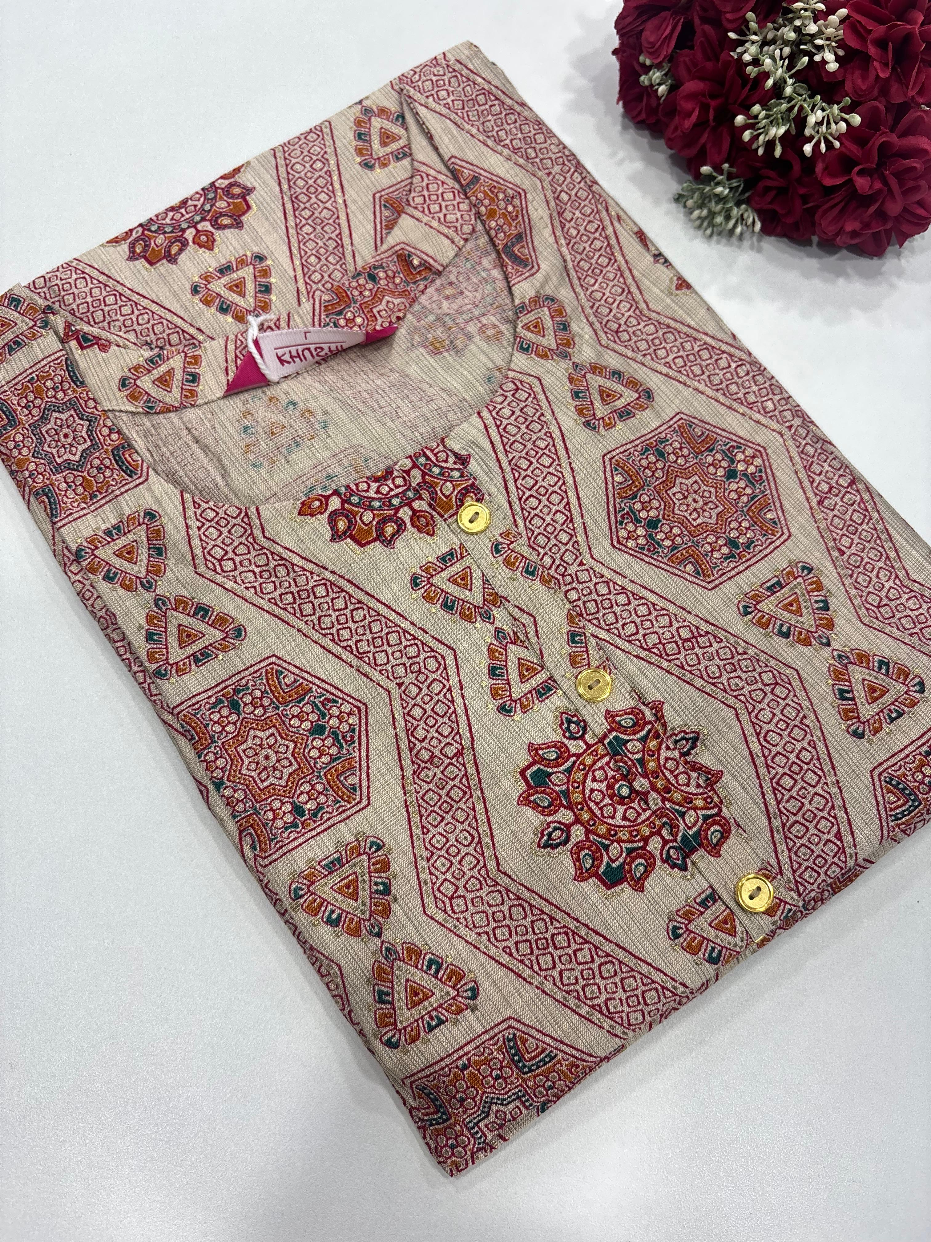 SS8929 Elegant Office Wear Vatican Silk Kurti