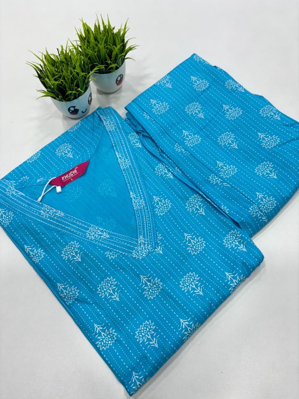 SS9026 Trendy V Neck Rayon Co-ord Set