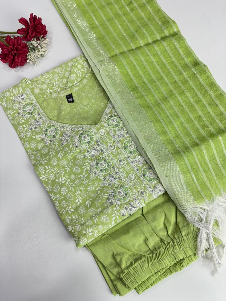 SS8990 Handloom Cotton Salwar Set