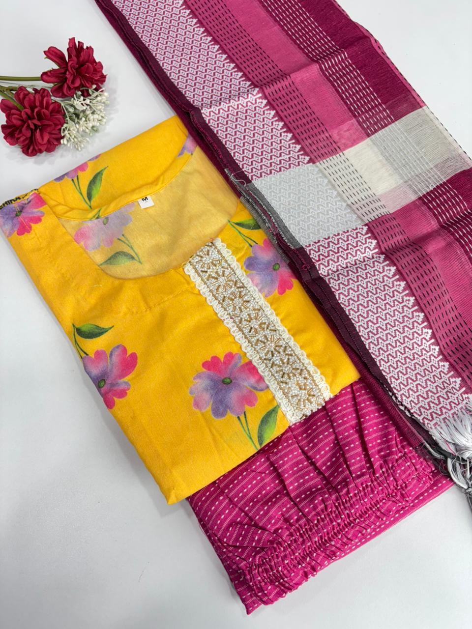 SS8993 Handloom Cotton Salwar Set