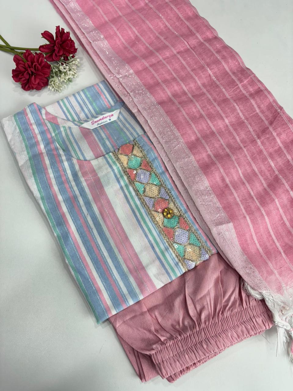 SS8998 Handloom Cotton Salwar Set