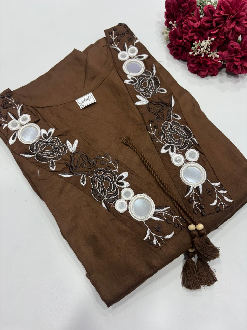 SS9012 Elegant Office Wear Rayon Kurti