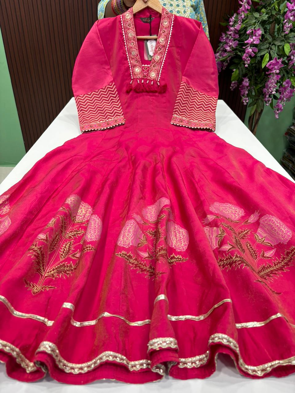 SS9121 Premium Roman Silk Anarkali