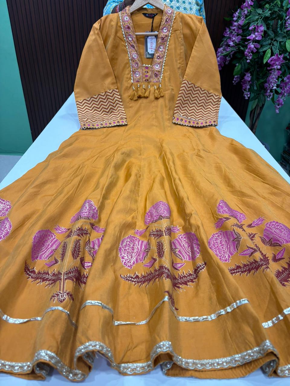 SS9123 Premium Roman Silk Anarkali
