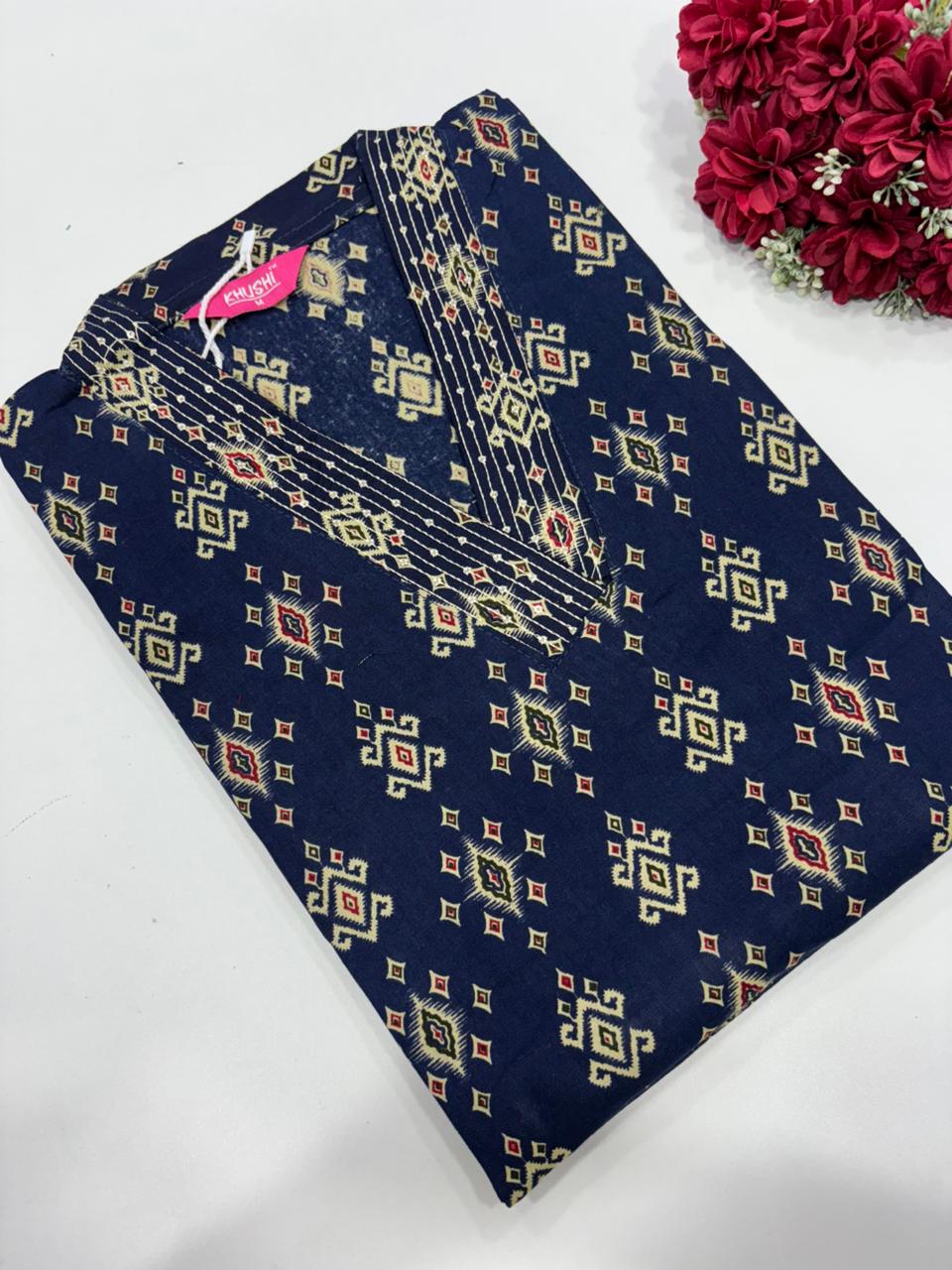 SS9133 Office Wear Cotton Kurti